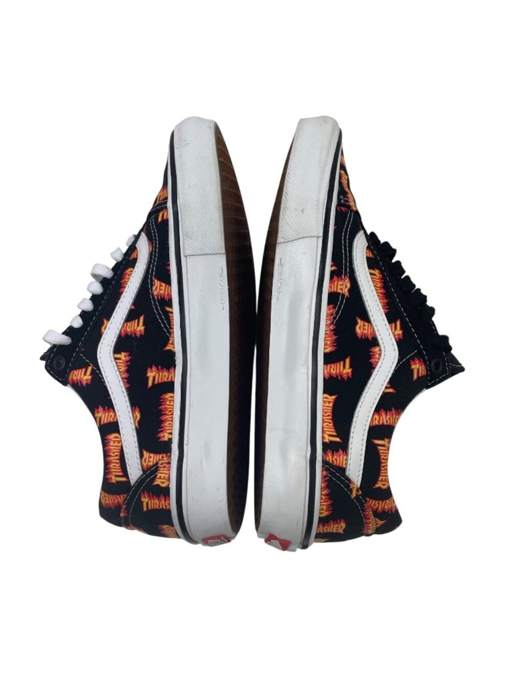Vans x Thrasher Skate Old School Shoes Black Multi Logo Men’s Size 10 - Picture 8 of 13
